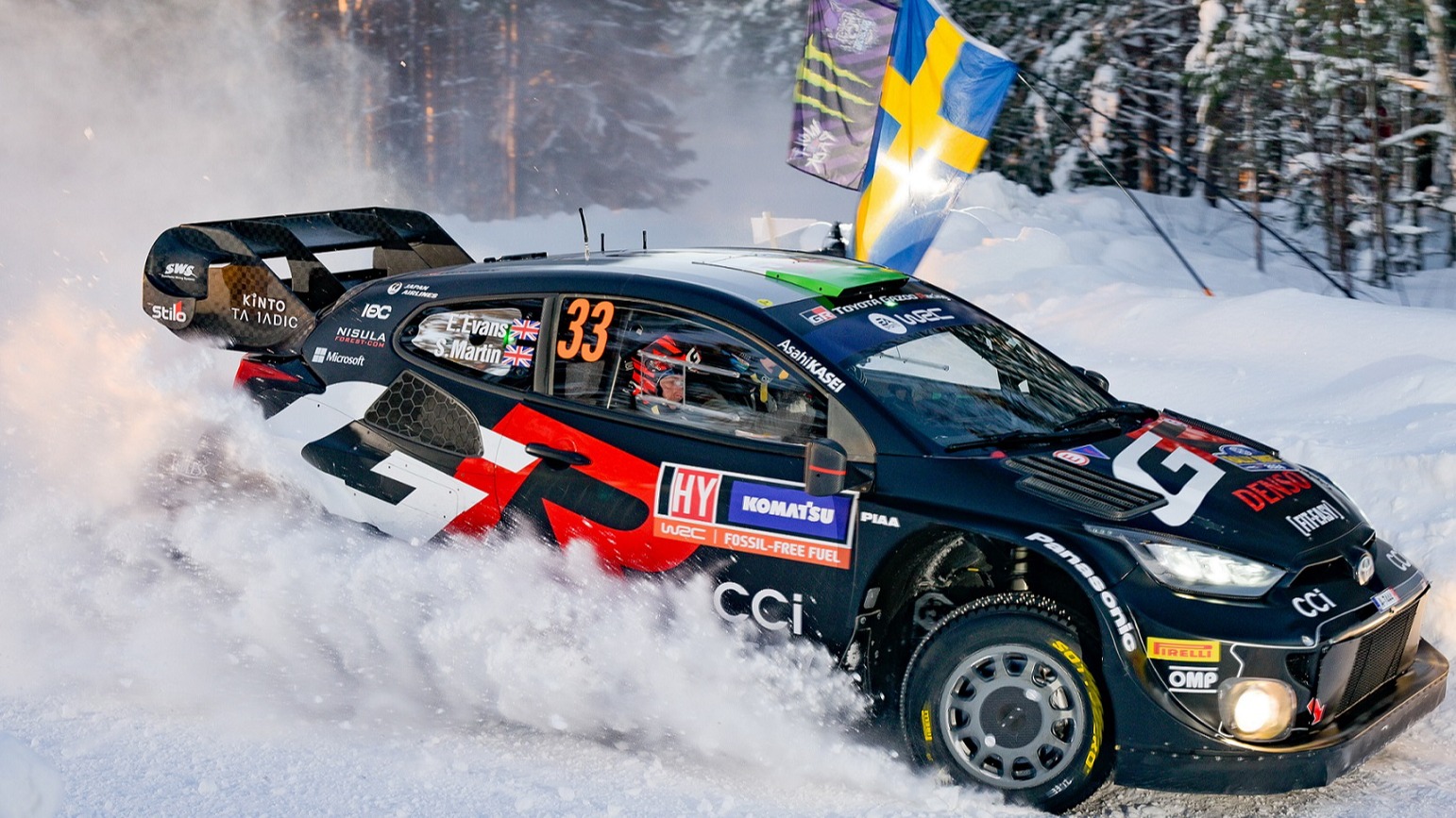TOYOTA GAZOO Racing Secures Podium Finish on Swedish Snow