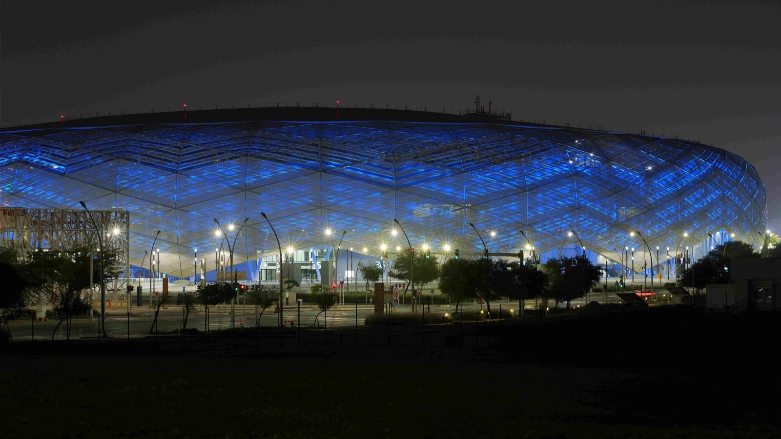 Qatar Foundation Headquarters Lit In Blue For World Autism Awareness Day
