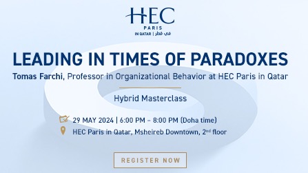 HEC Paris Event – Masterclass: Leading in Times of Paradoxes