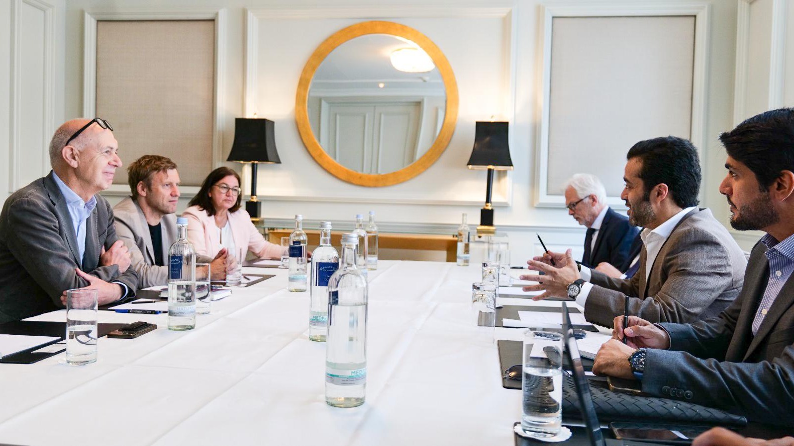 Chairman of Qatar Tourism met with the President of the German Football Association and Managing Director of the Euro 2024 in Düsseldorf