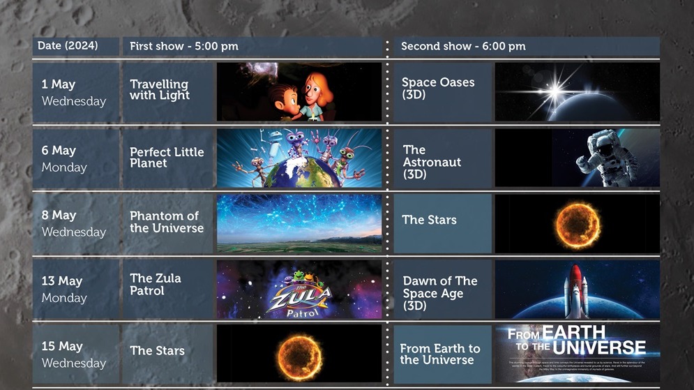Al Thuraya Planetarium Shows 2024