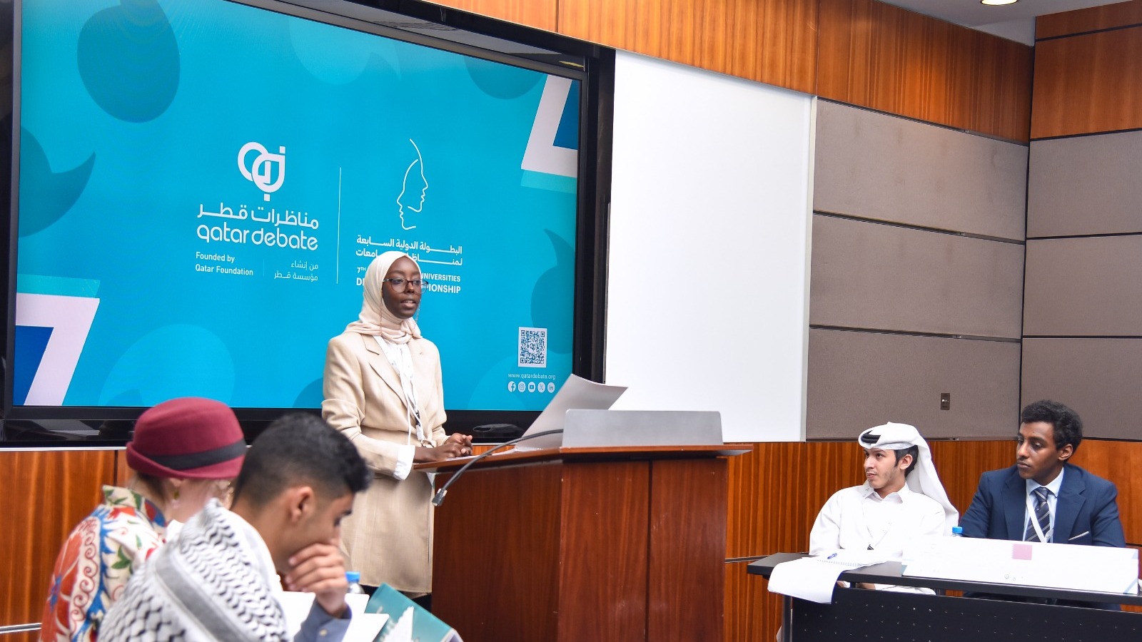 The First Day of the 7th International Universities Debating Championship sees Intense Debate among Participants