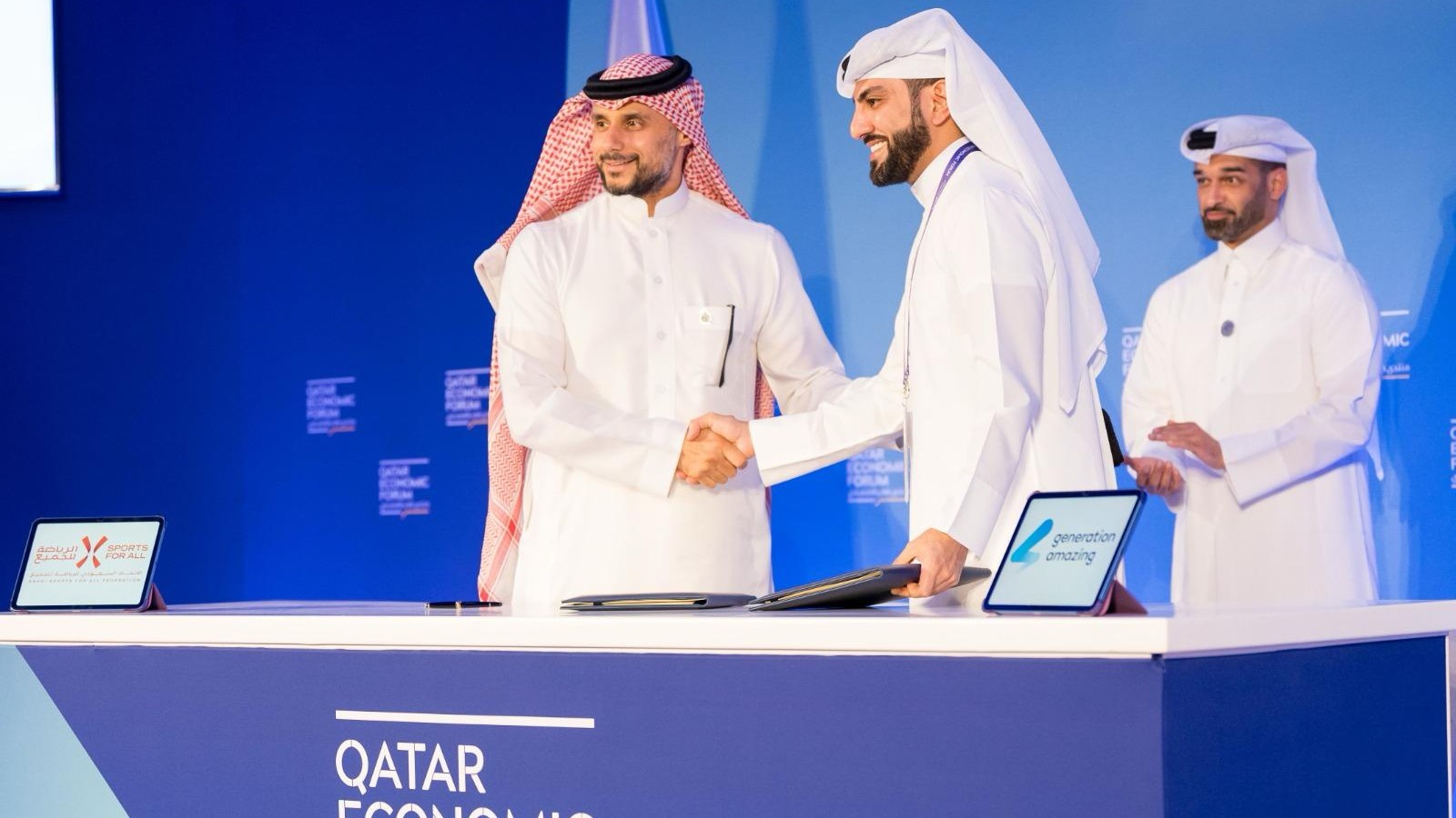 Generation Amazing Foundation Signs MoU with Saudi Sports for All Federation at Qatar Economic Forum