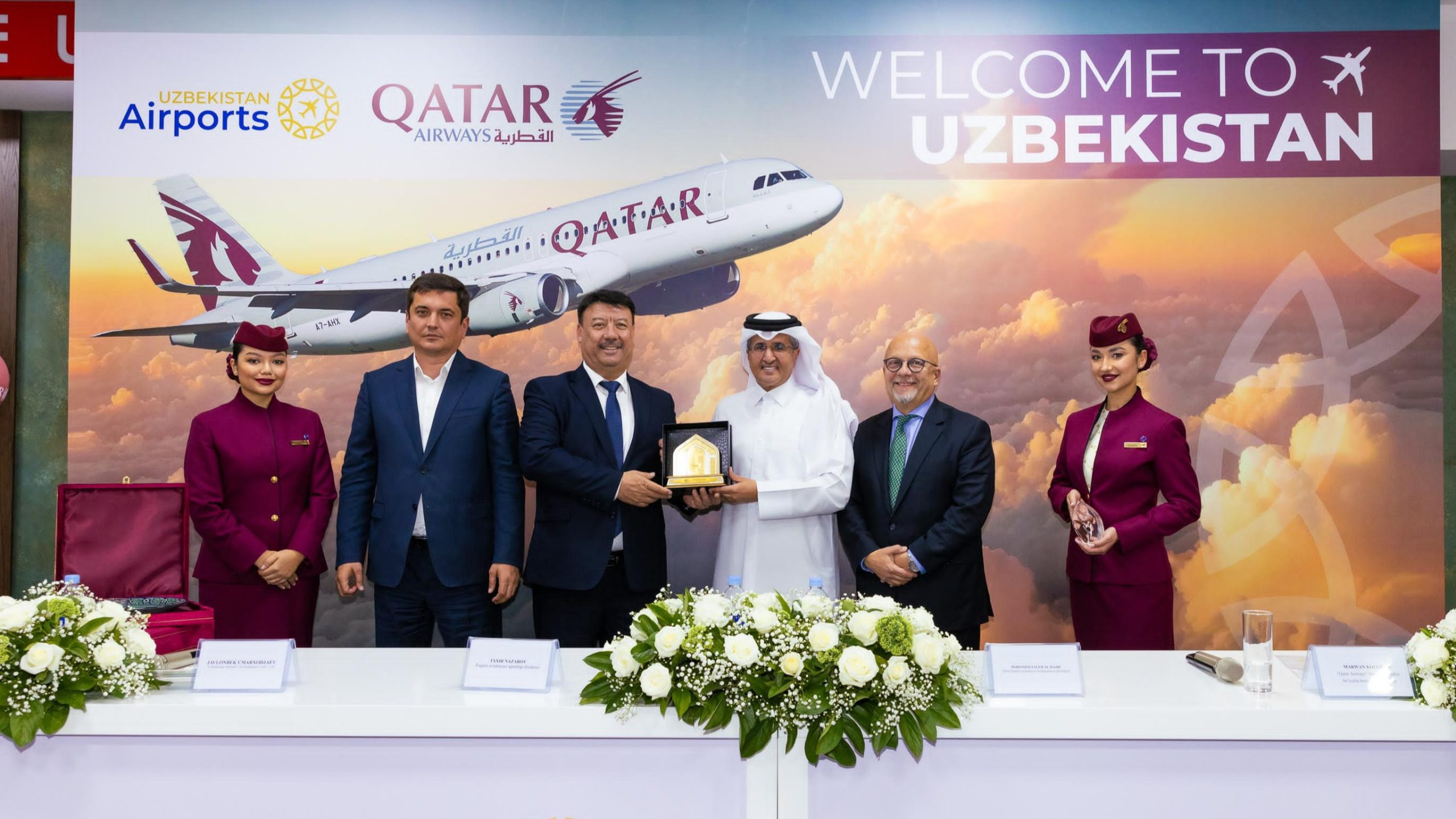 Qatar Airways Celebrates Inaugural Flight to Tashkent, Uzbekistan