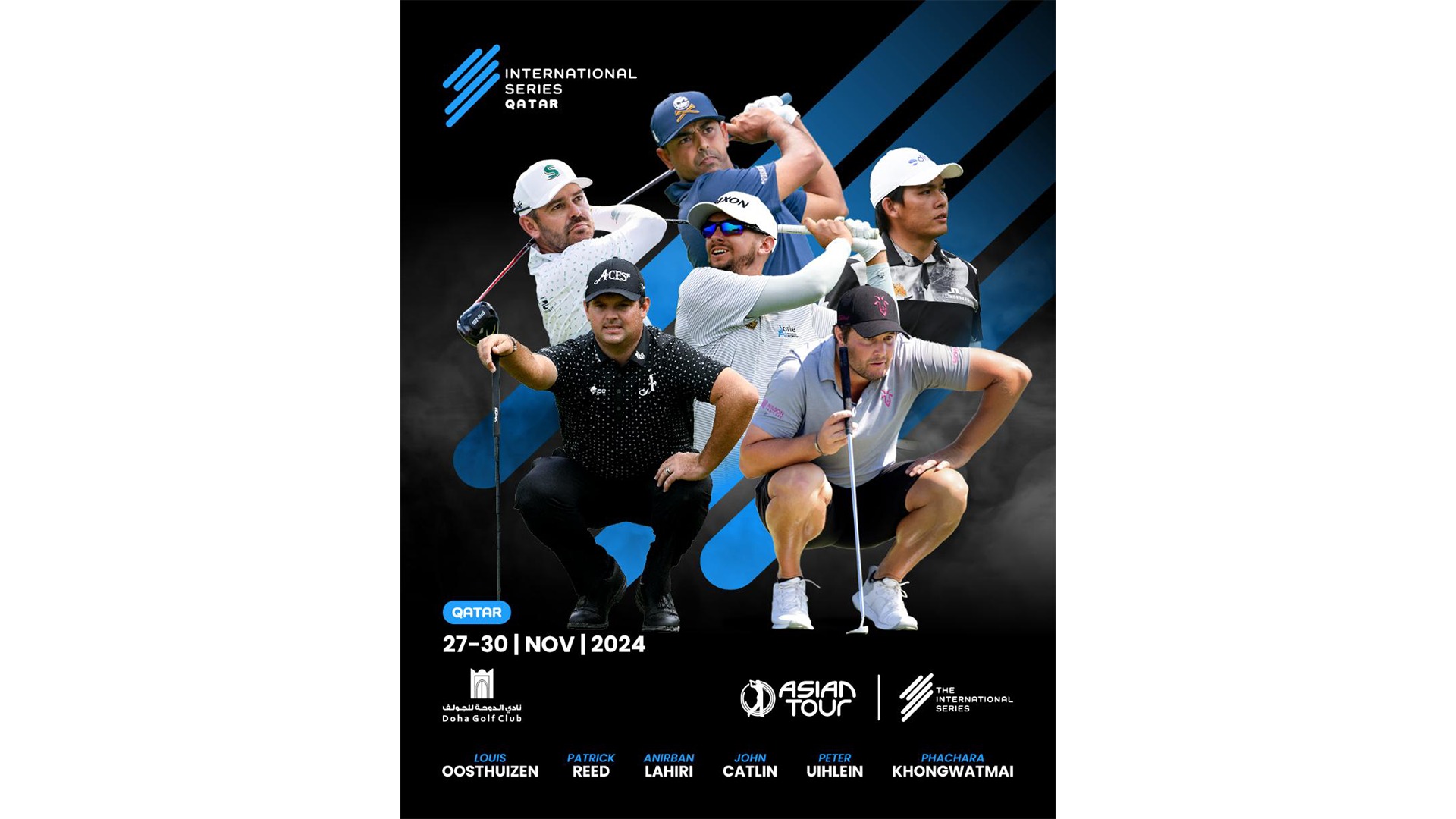 Three major champions and parade of LIV Golf stars in strong field for International Series Qatar