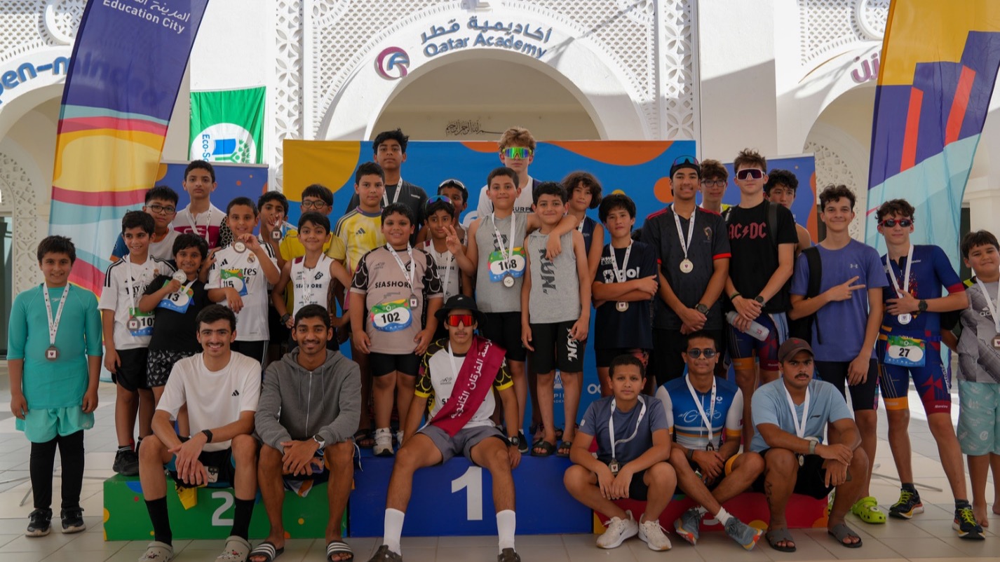 Education City Hosts Qatar’s First-Ever Schools Triathlon Race