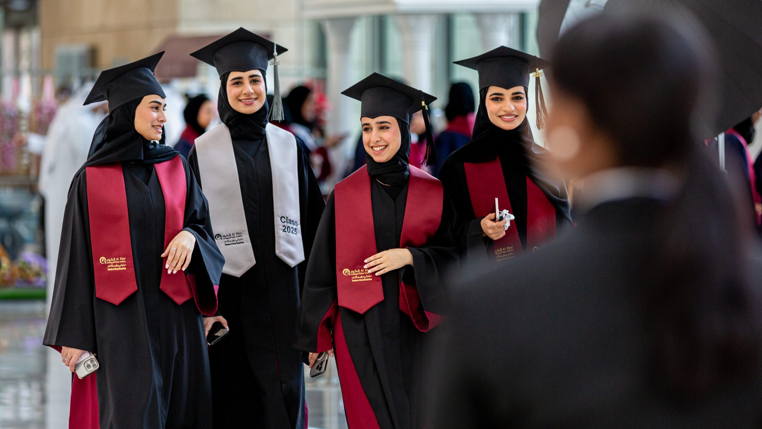 Her Highness Sheikha Moza bint Nasser attends the Qatar Foundation Schools Commencement Ceremony